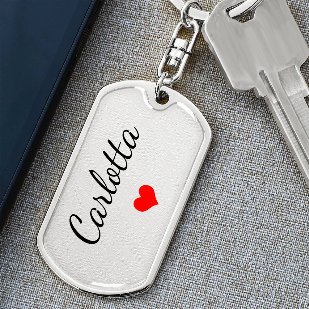Carlotta Keychain – Name Keychain Gift