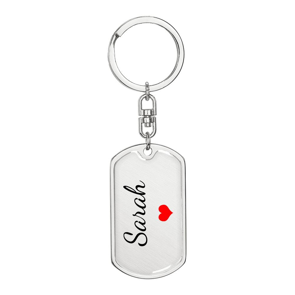 Sarah Keychain – Custom Name Keychain for Women