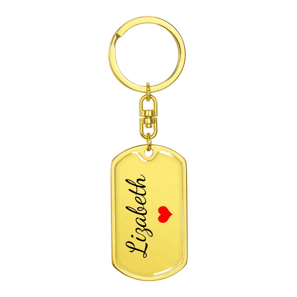 Lizabeth Keychain – Name Keychain Gift