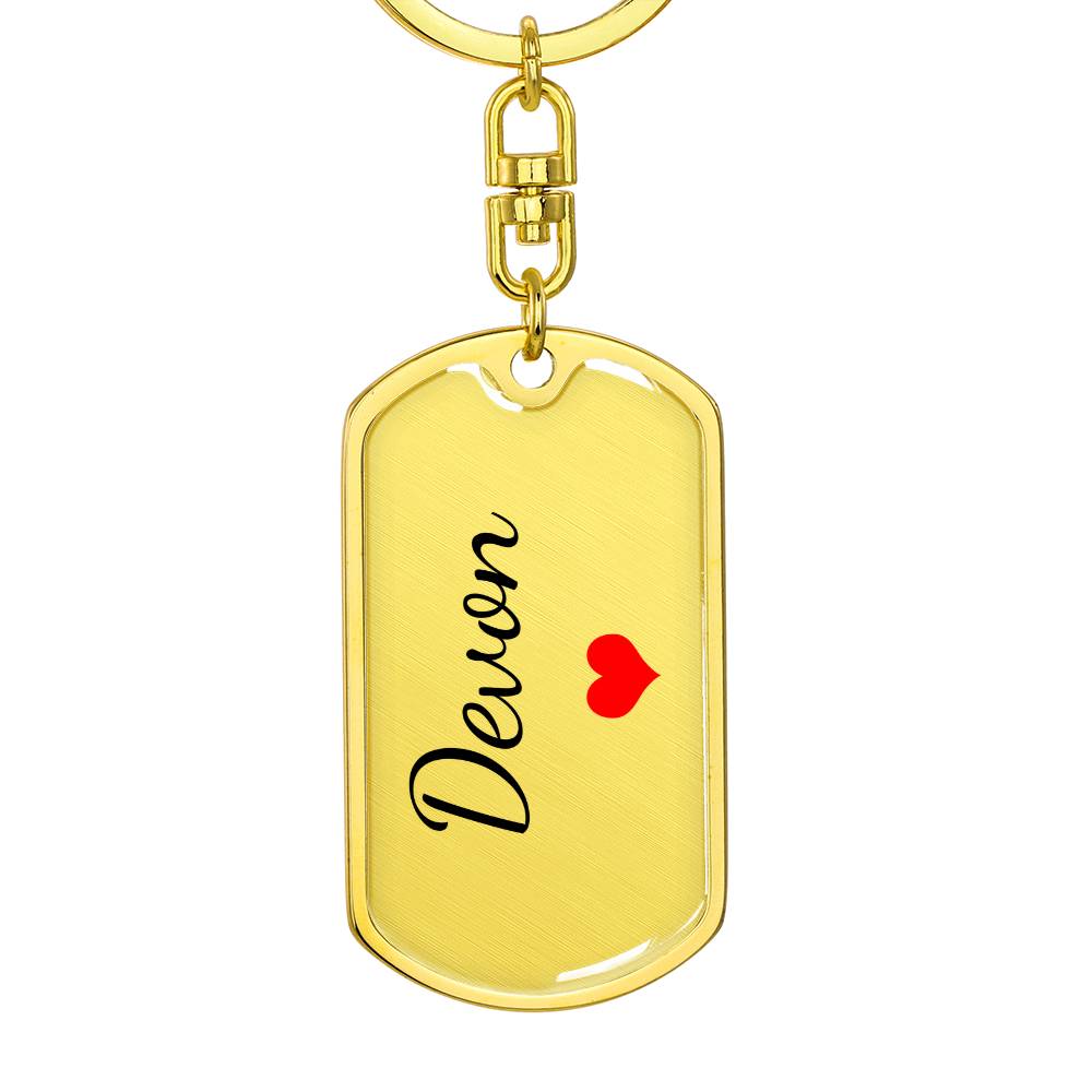 Devon Keychain – Custom Name Keychain for Women