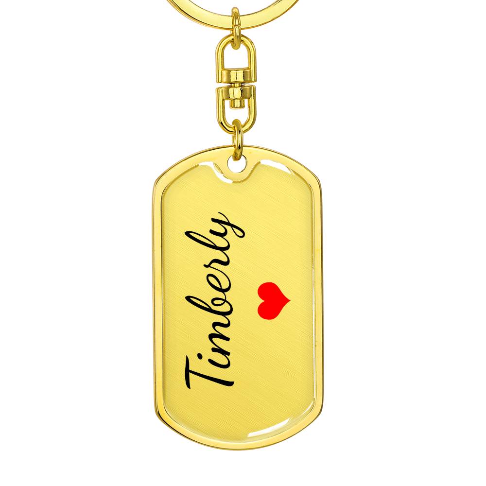Timberly Keychain – Name Keychain Gift