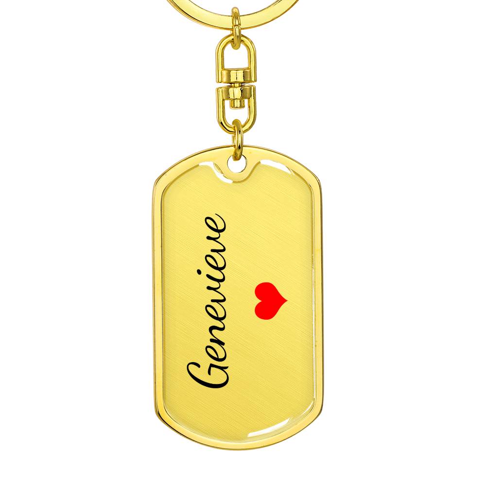 Genevieve Keychain – Name Keychain Gift