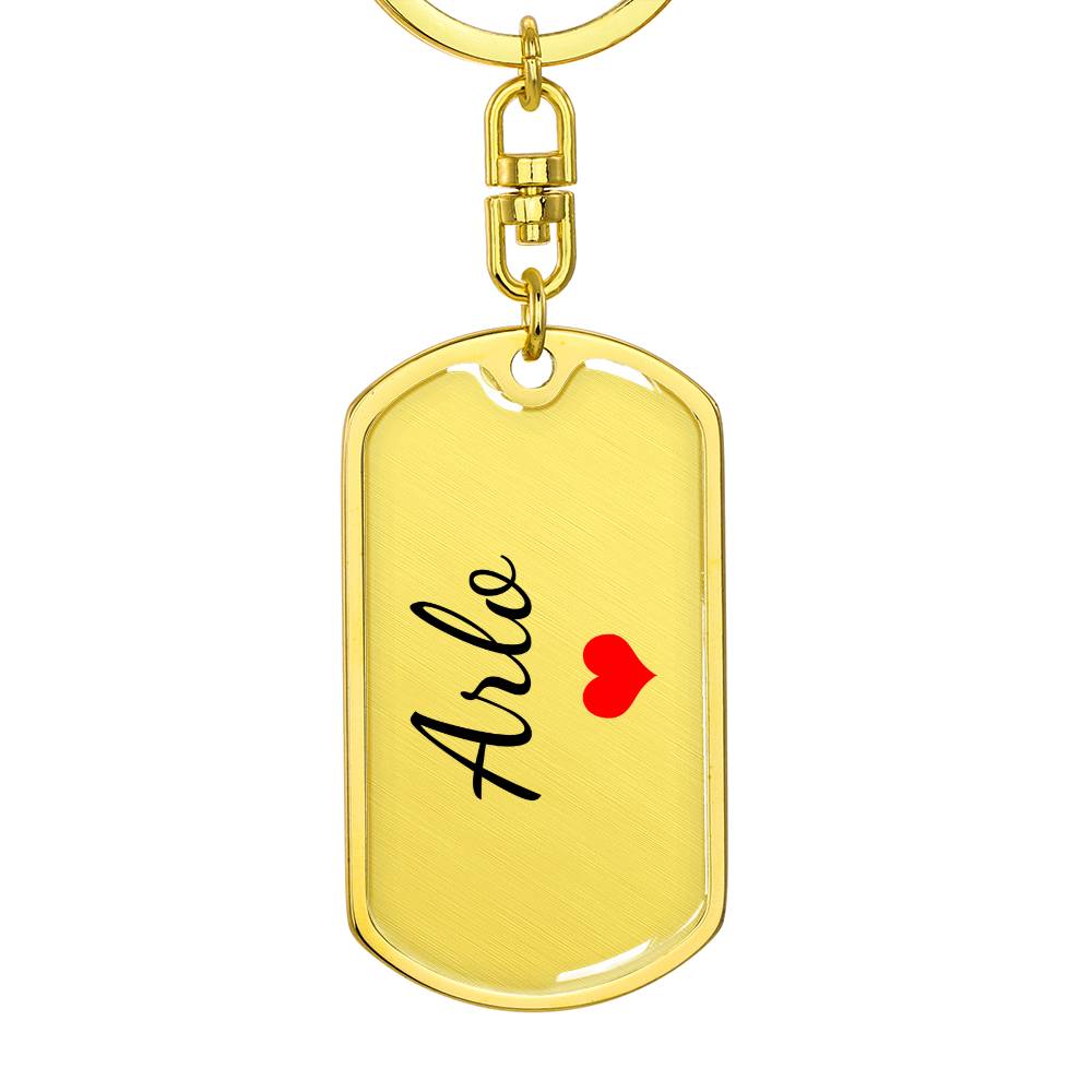 Arlo Keychain – Custom Name Keychain for Women