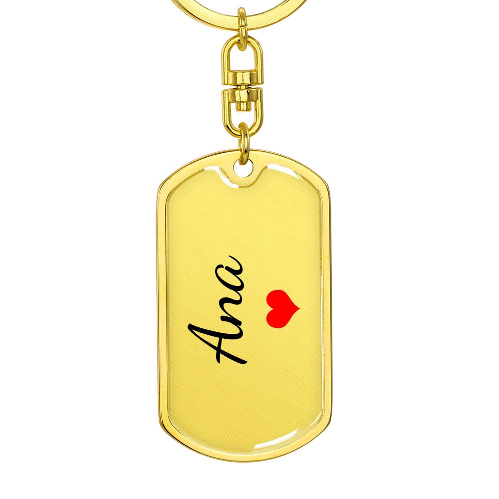 Ana Keychain – Custom Name Keychain for Women