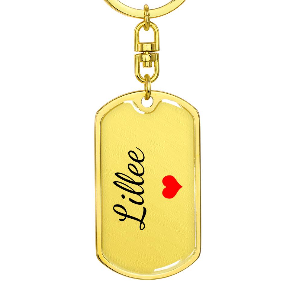 Lillee Keychain – Custom Name Keychain for Women