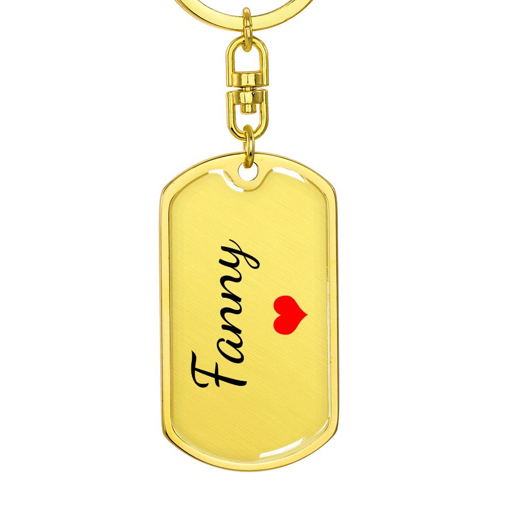 Fanny Keychain – Custom Name Keychain for Women