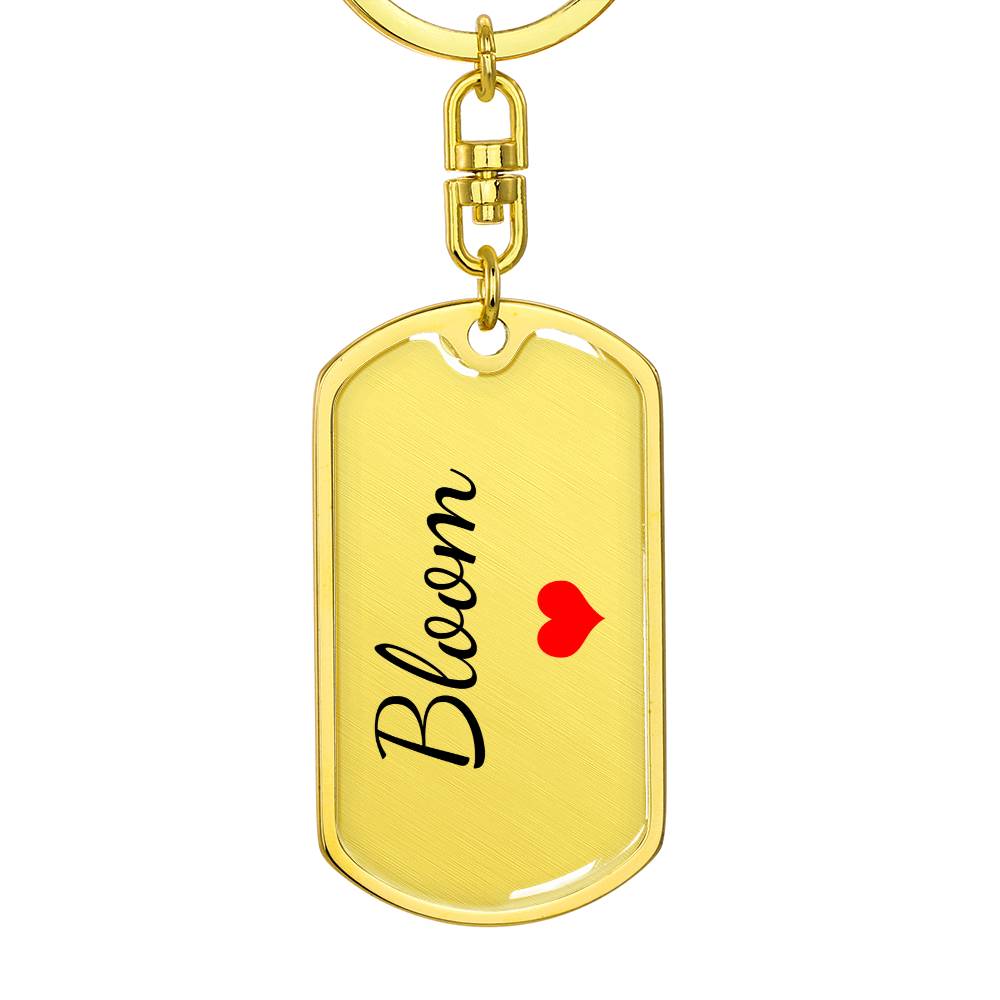 Bloom Keychain – Custom Name Keychain for Women