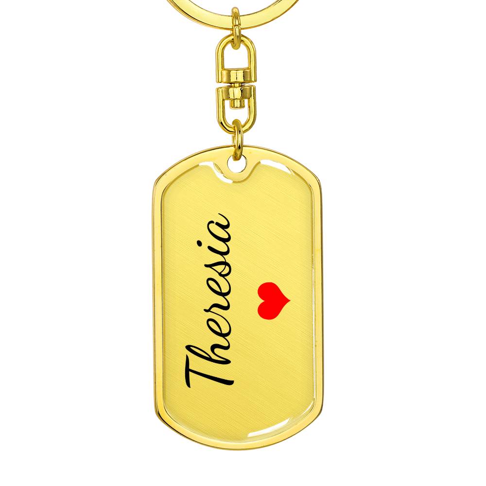 Theresia Keychain – Name Keychain Gift