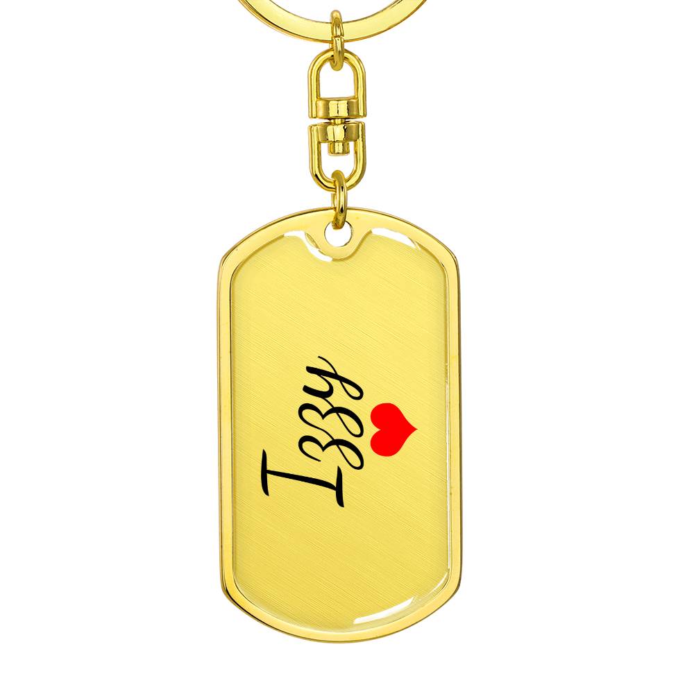 Izzy Keychain – Custom Name Keychain for Women