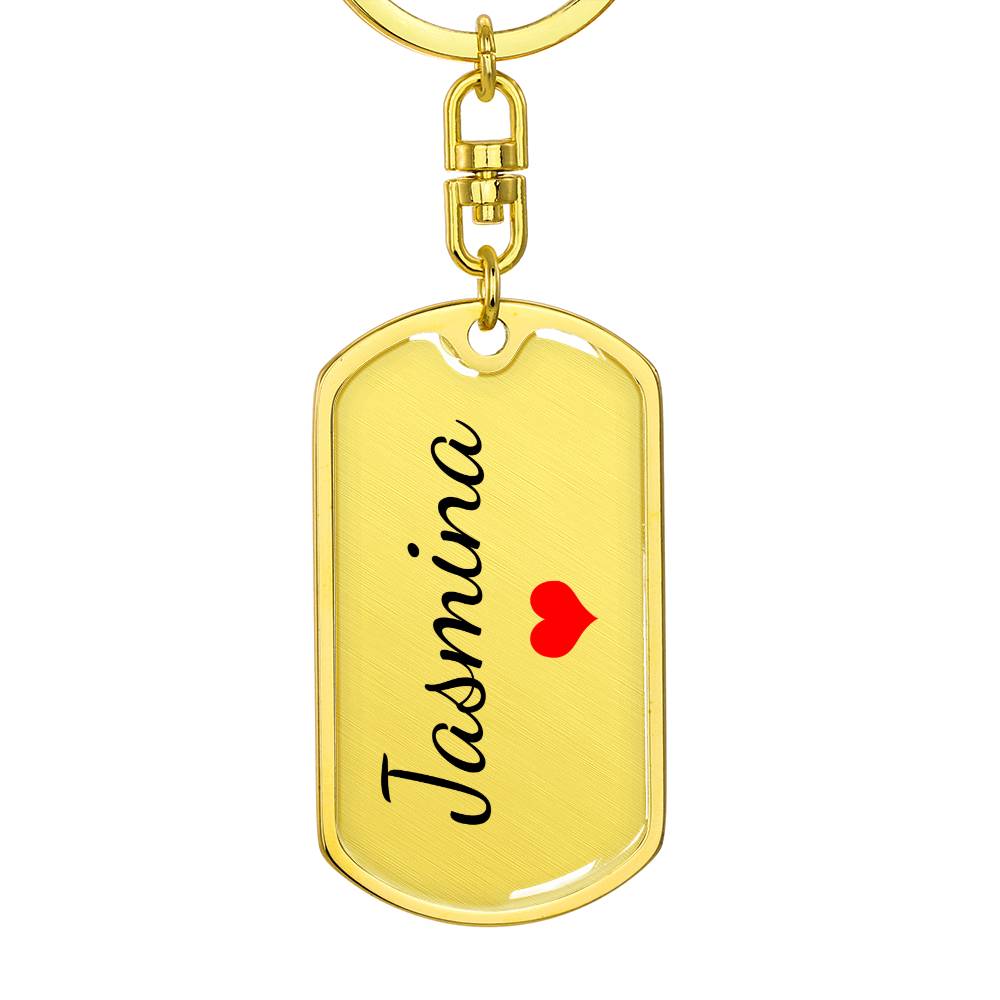 Jasmina Keychain – Name Keychain for Women