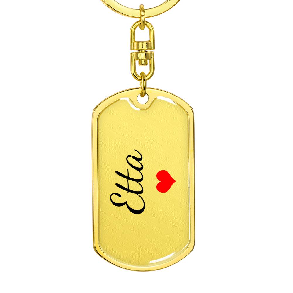 Etta Keychain – Custom Name Keychain for Women