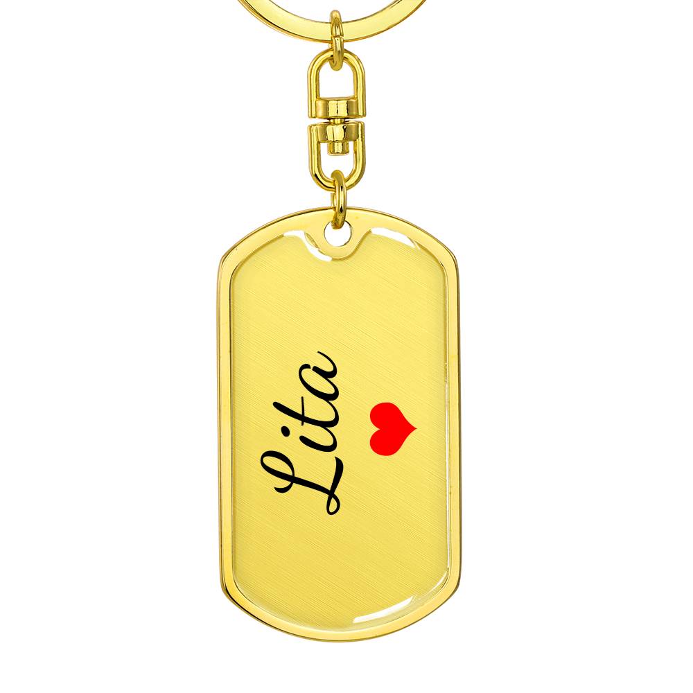 Lita Keychain – Custom Name Keychain for Women