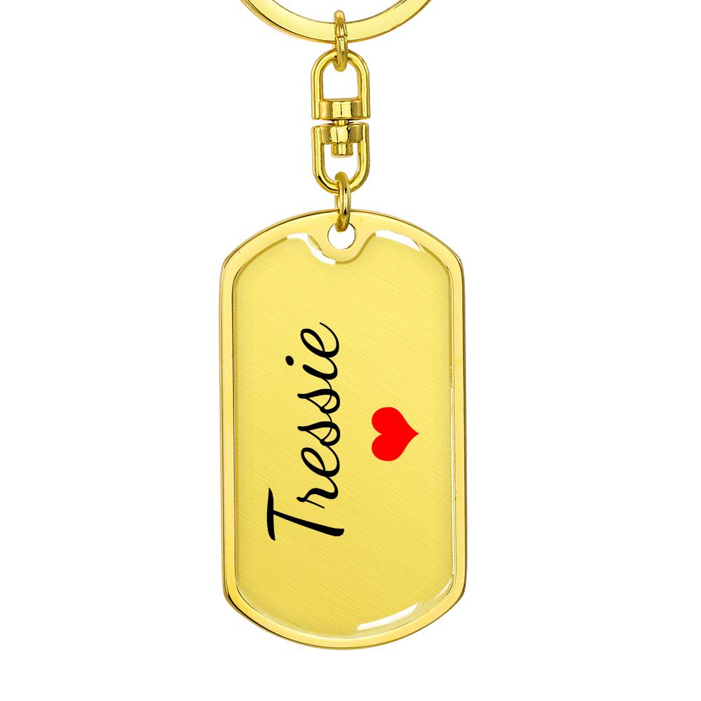 Tressie Keychain – Name Keychain for Women