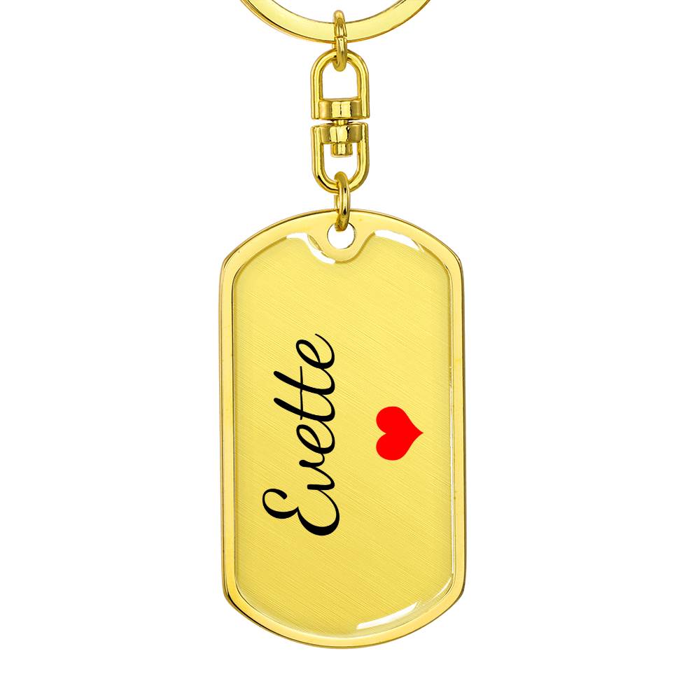 Evette Keychain – Custom Name Keychain for Women