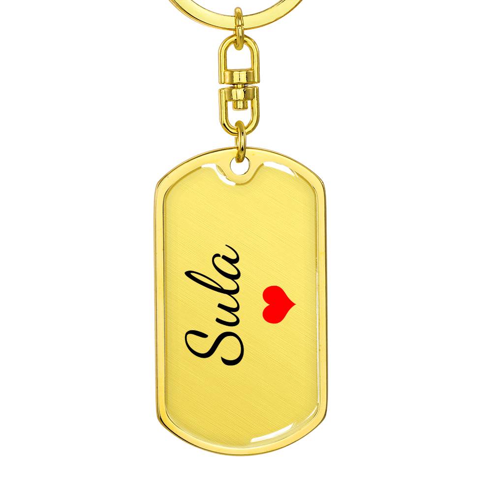 Sula Keychain – Custom Name Keychain for Women