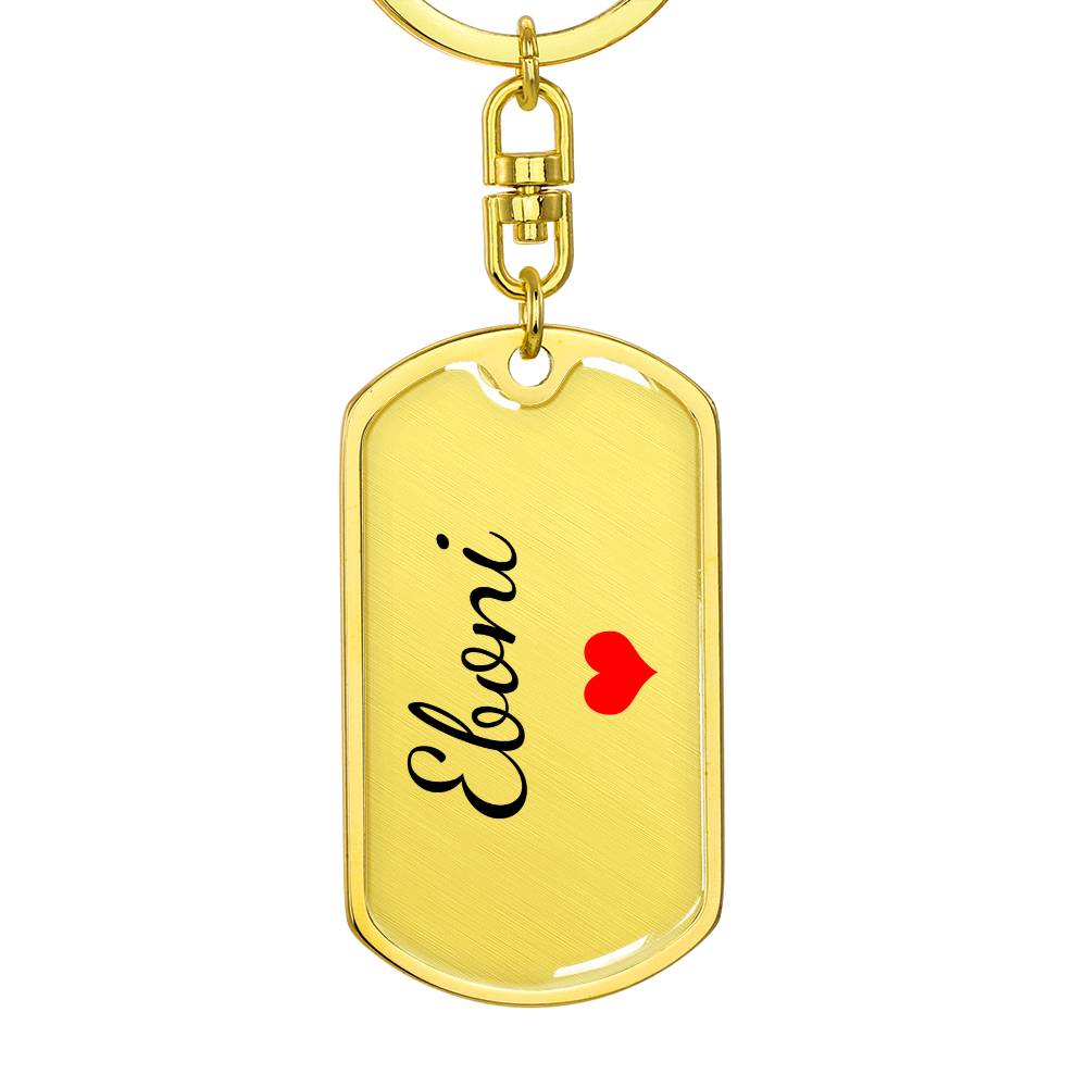 Eboni Keychain – Custom Name Keychain for Women