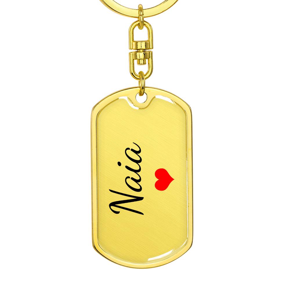 Naia Keychain – Custom Name Keychain for Women