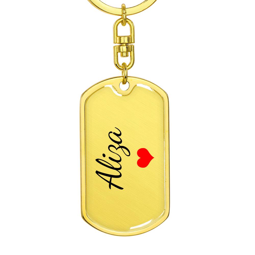 Aliza Keychain – Custom Name Keychain for Women