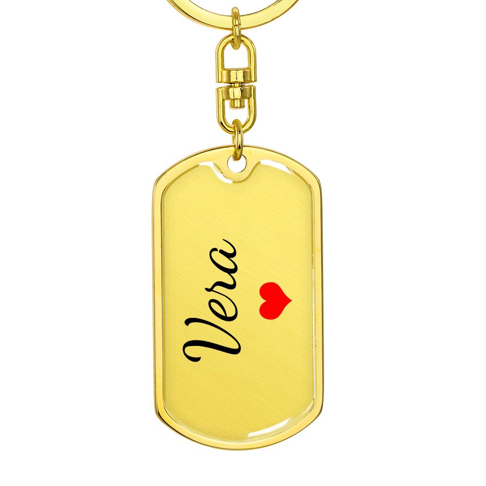 Vera Keychain – Custom Name Keychain for Women