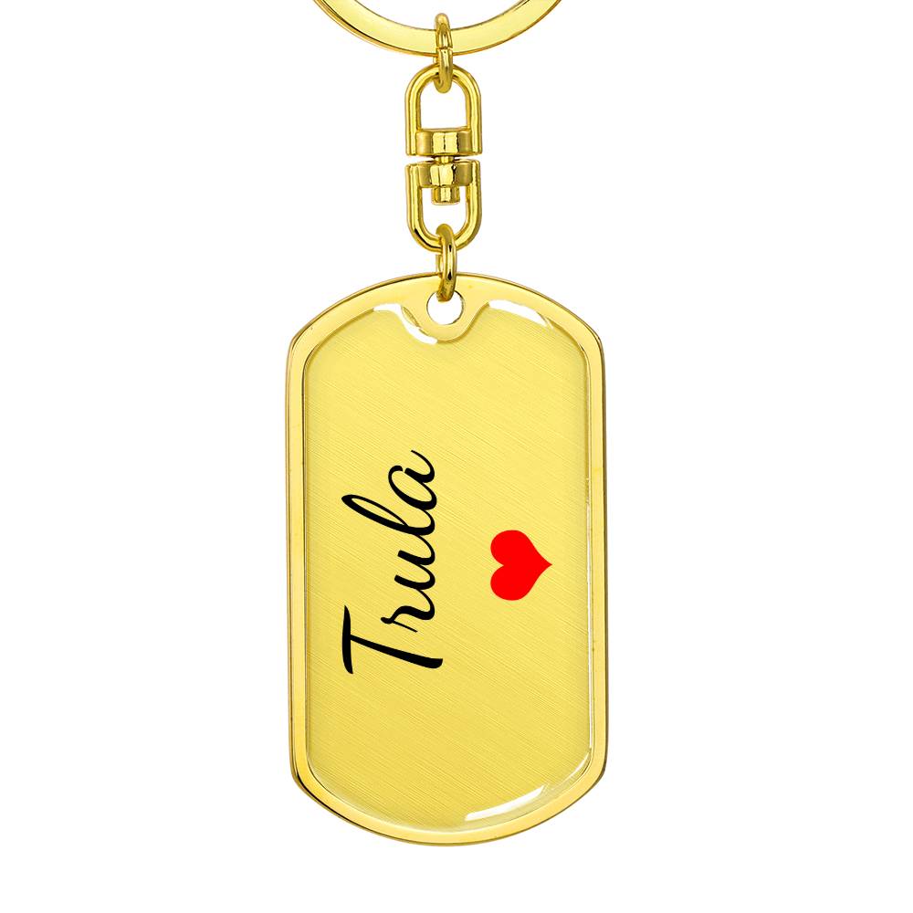 Trula Keychain – Custom Name Keychain for Women