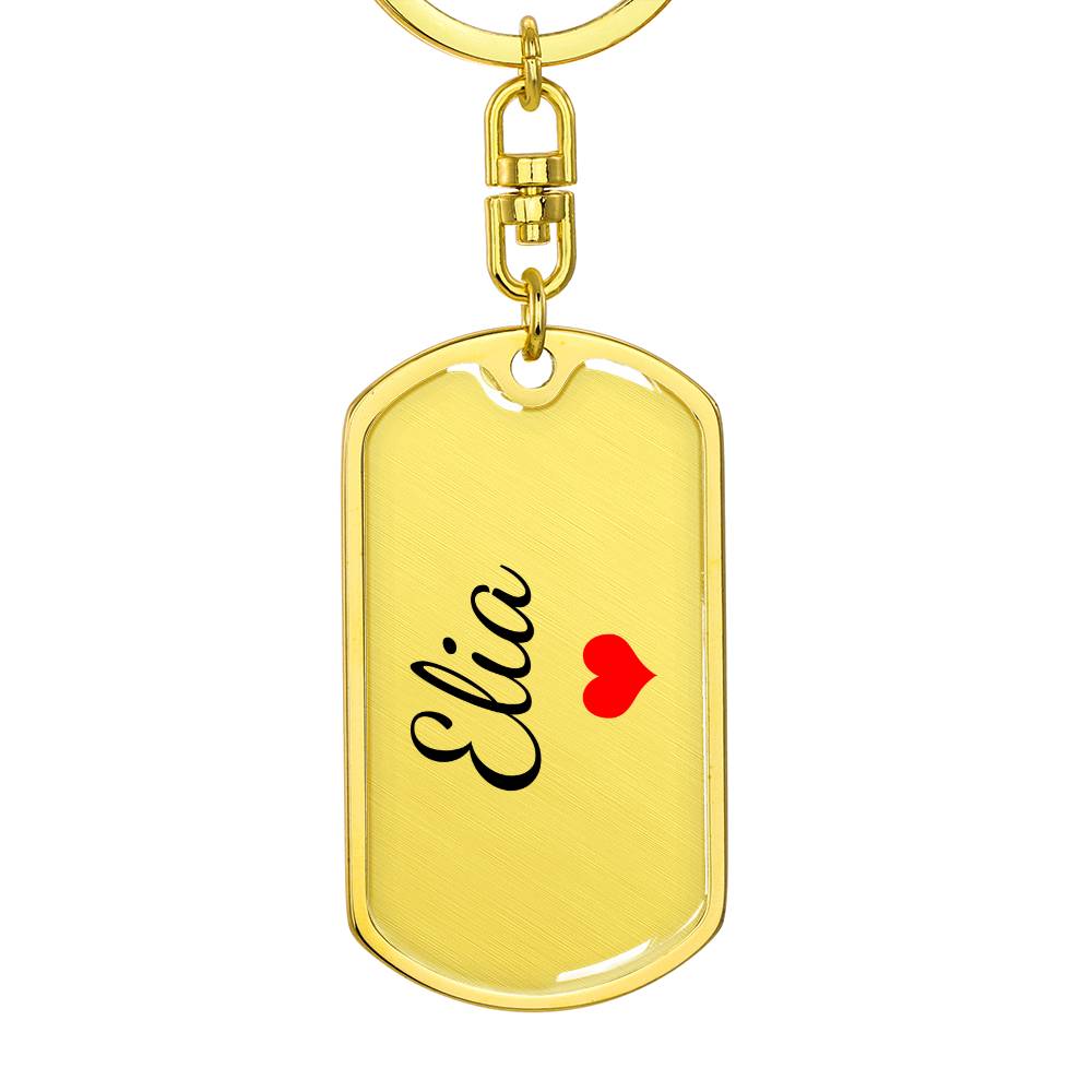 Elia Keychain – Custom Name Keychain for Women
