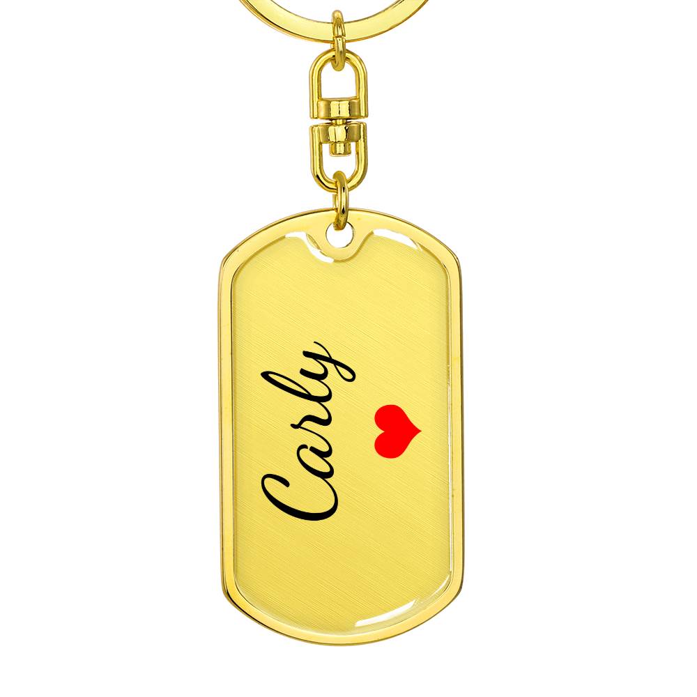 Carly Keychain – Custom Name Keychain for Women