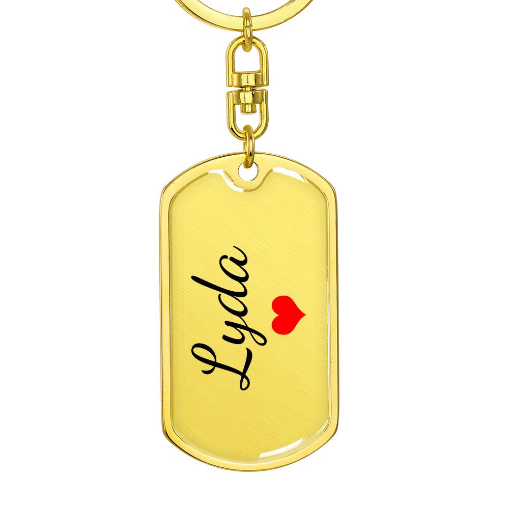 Lyda Keychain – Custom Name Keychain for Women