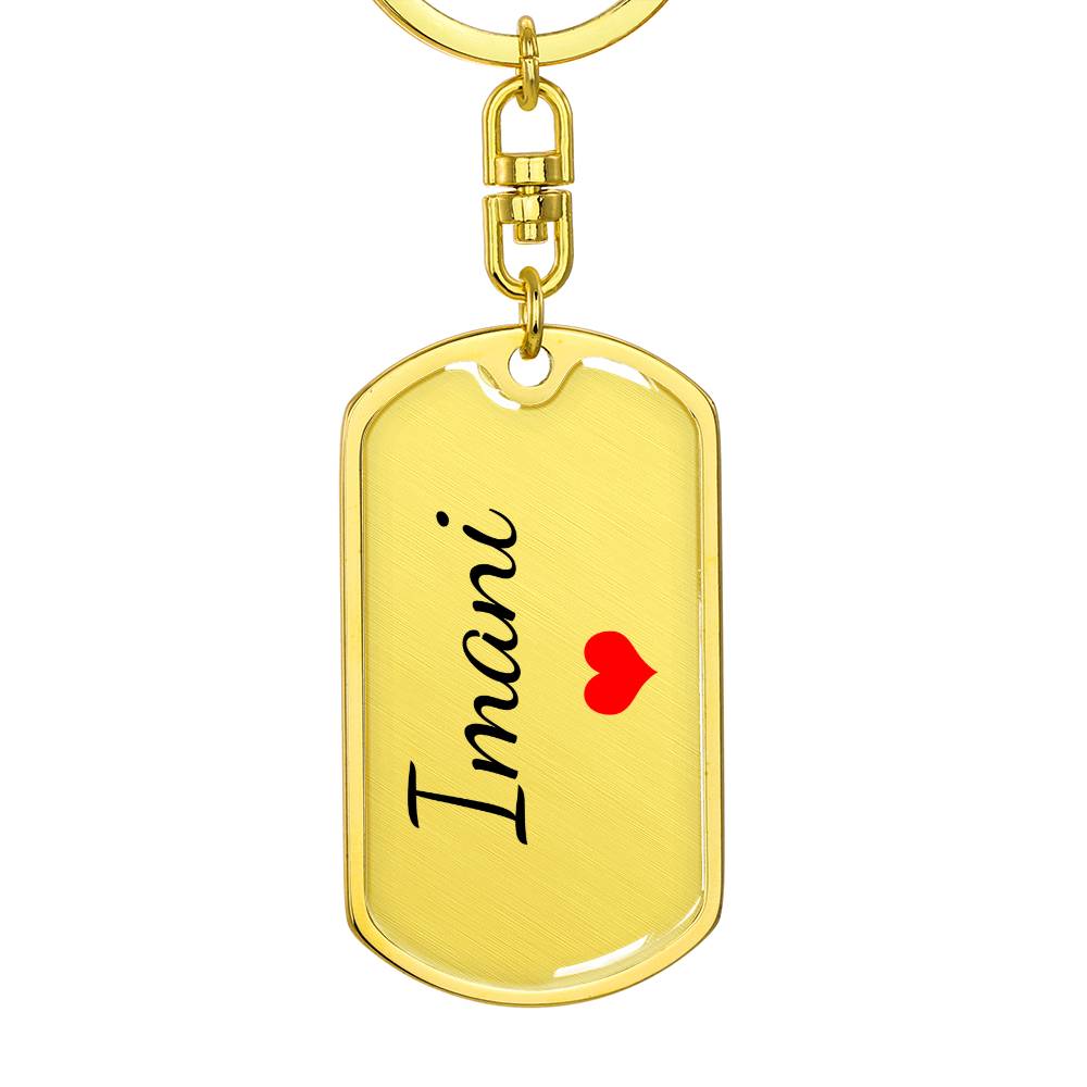 Imani Keychain – Custom Name Keychain for Women