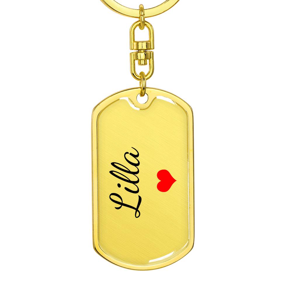 Lilla Keychain – Custom Name Keychain for Women