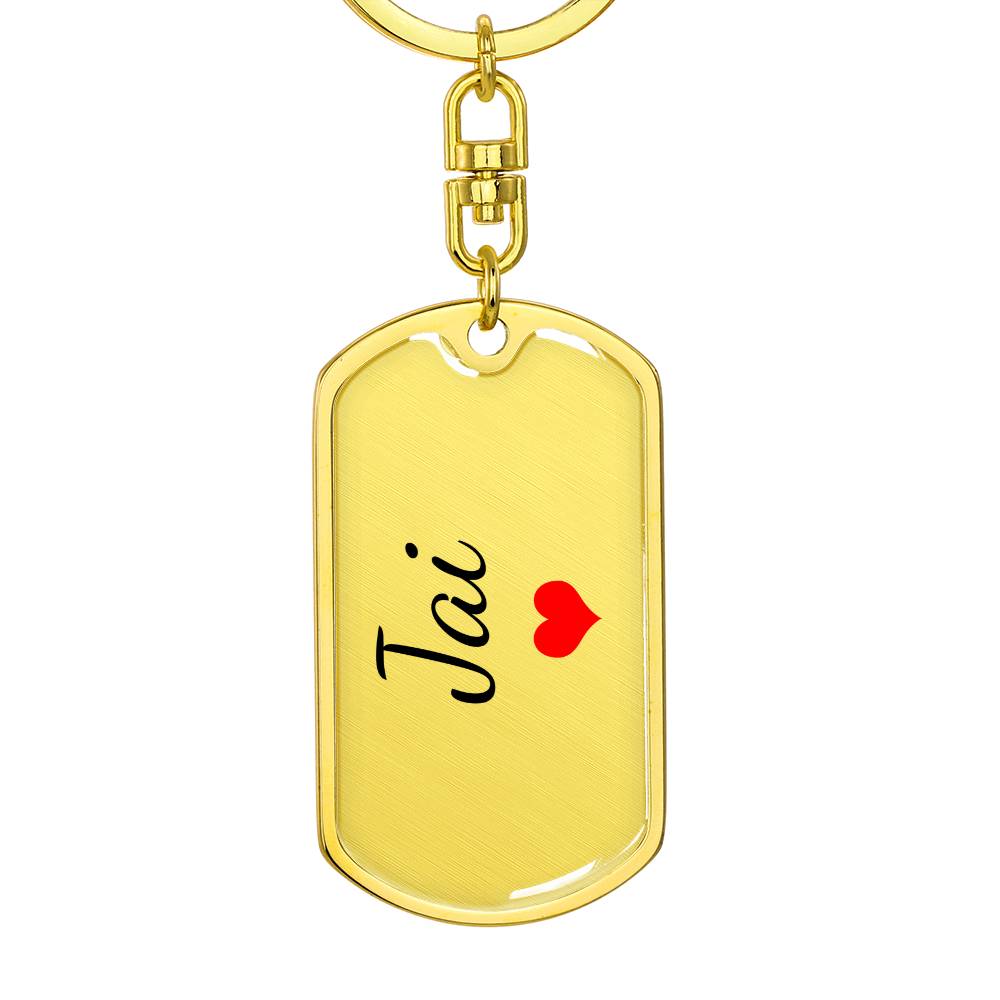 Jai Keychain – Custom Name Keychain for Women