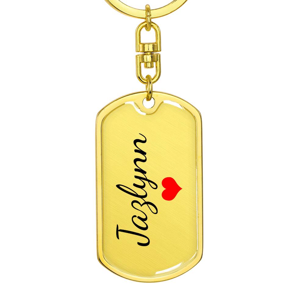 Jazlynn Keychain – Name Keychain for Women
