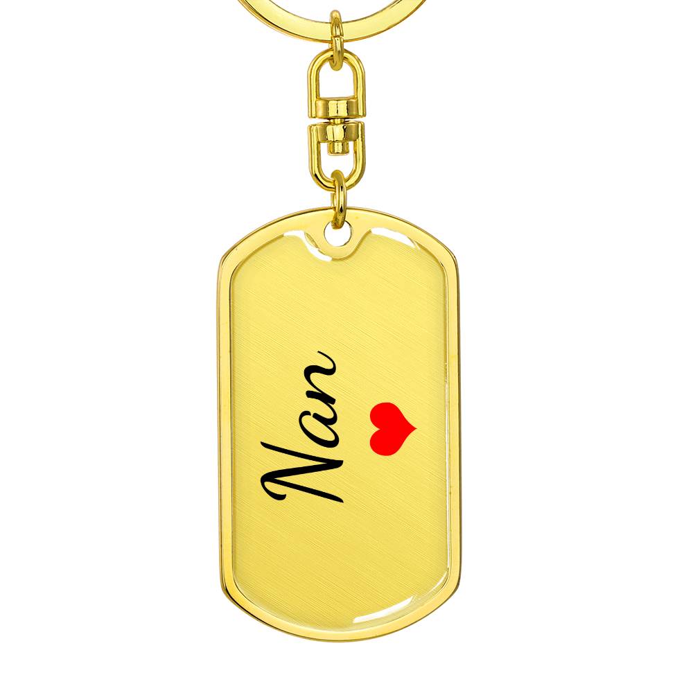 Nan Keychain – Custom Name Keychain for Women
