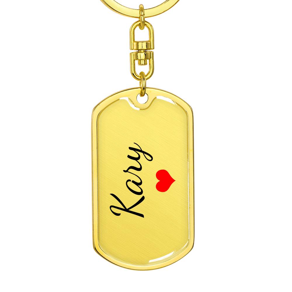 Kary Keychain – Custom Name Keychain for Women