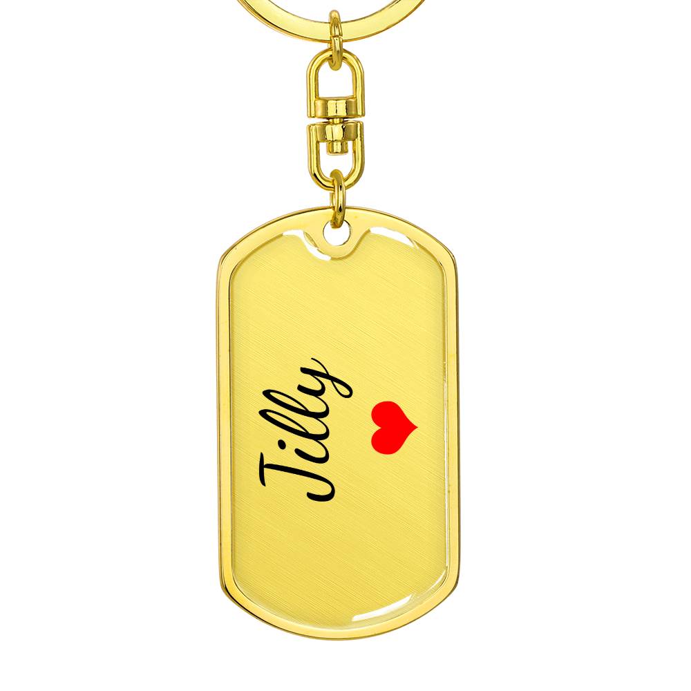 Jilly Keychain – Custom Name Keychain for Women