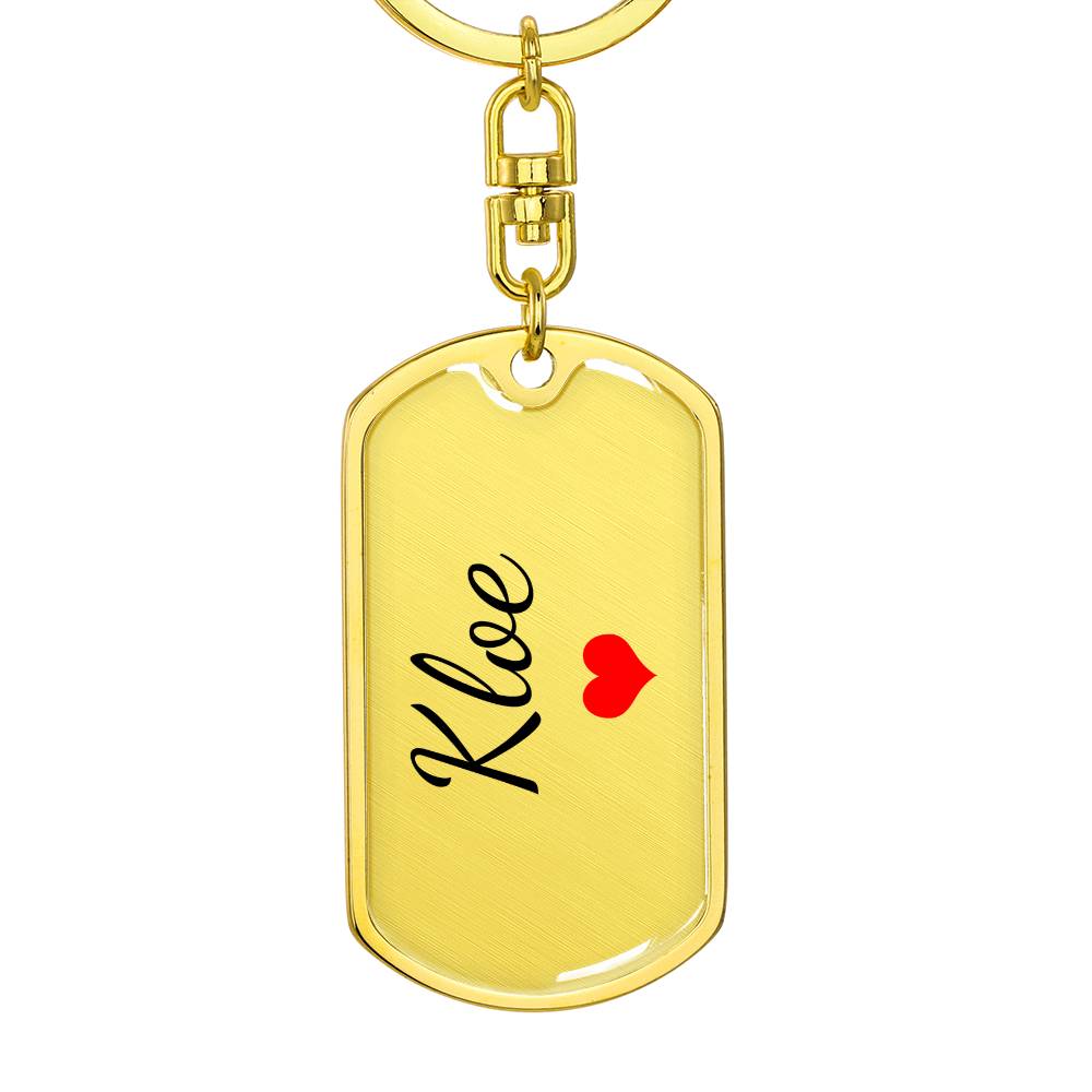 Kloe Keychain – Custom Name Keychain for Women