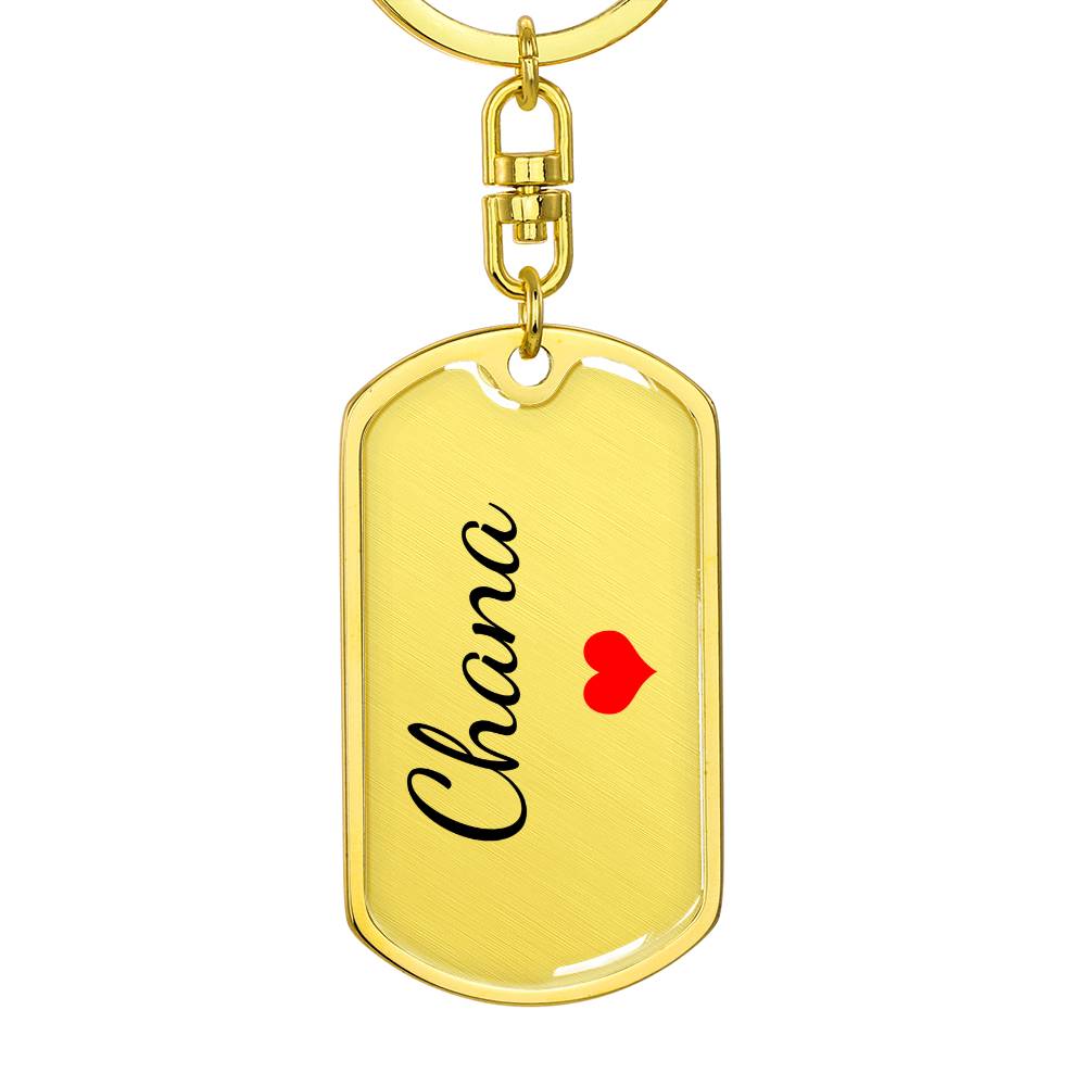 Chana Keychain – Custom Name Keychain for Women