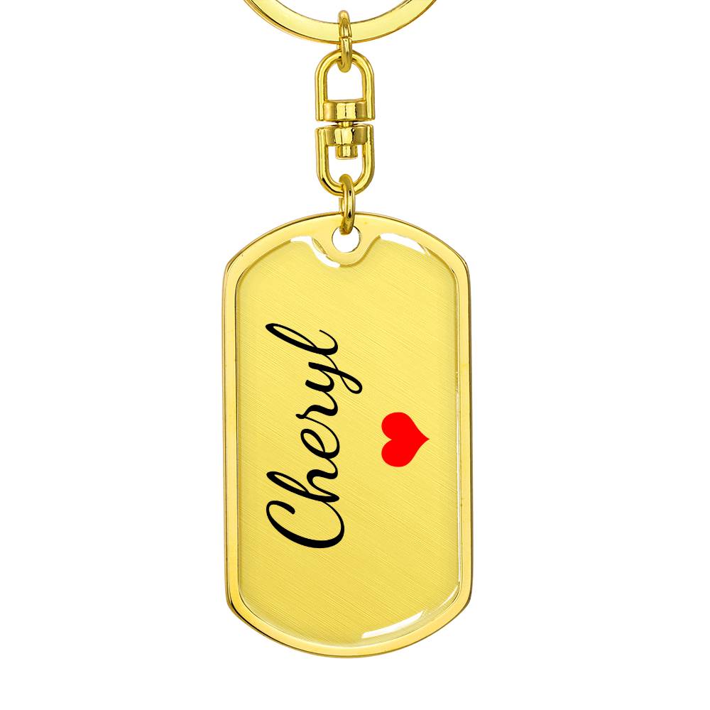 Cheryl Keychain – Custom Name Keychain for Women
