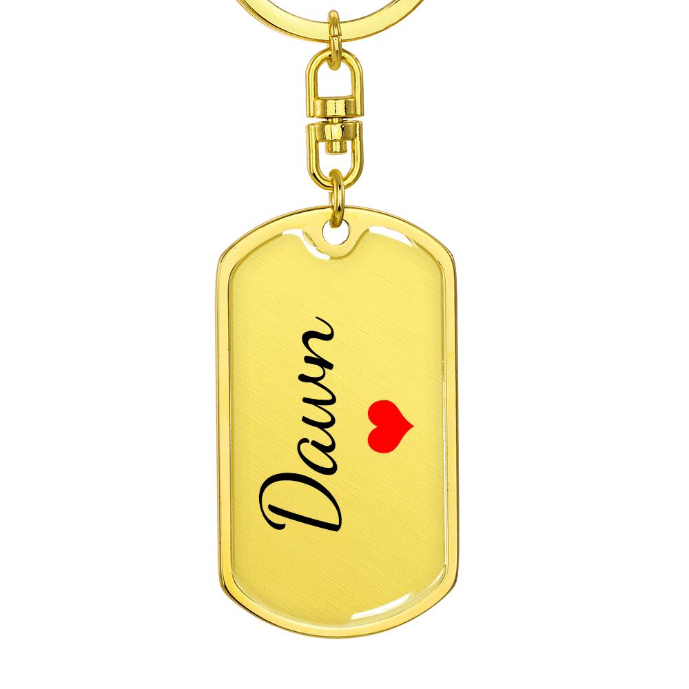Dawn Keychain – Custom Name Keychain for Women