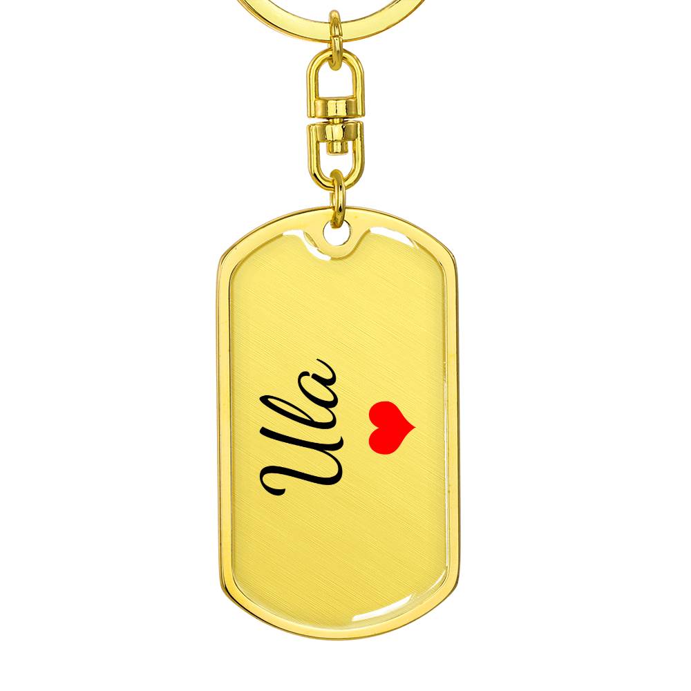 Ula Keychain – Custom Name Keychain for Women
