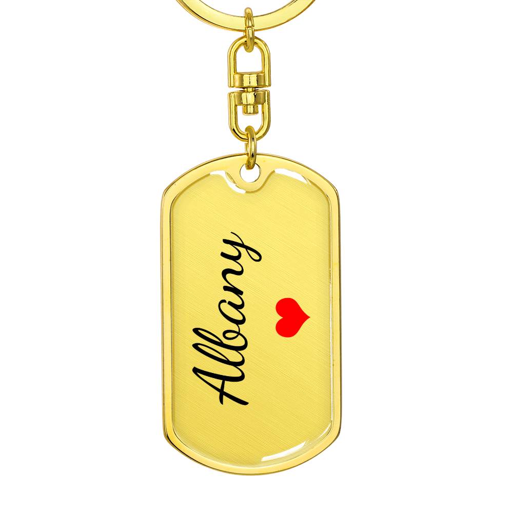 Albany Keychain – Custom Name Keychain for Women