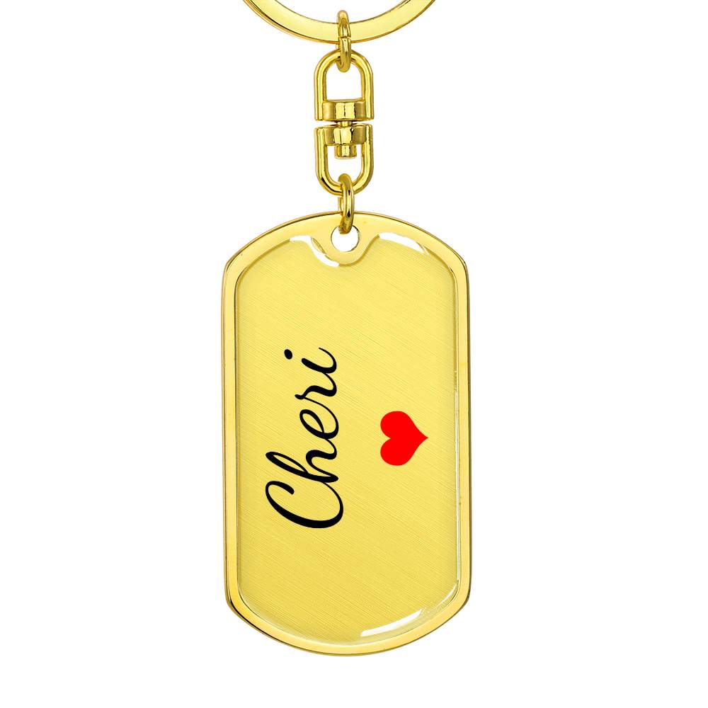 Cheri Keychain – Custom Name Keychain for Women