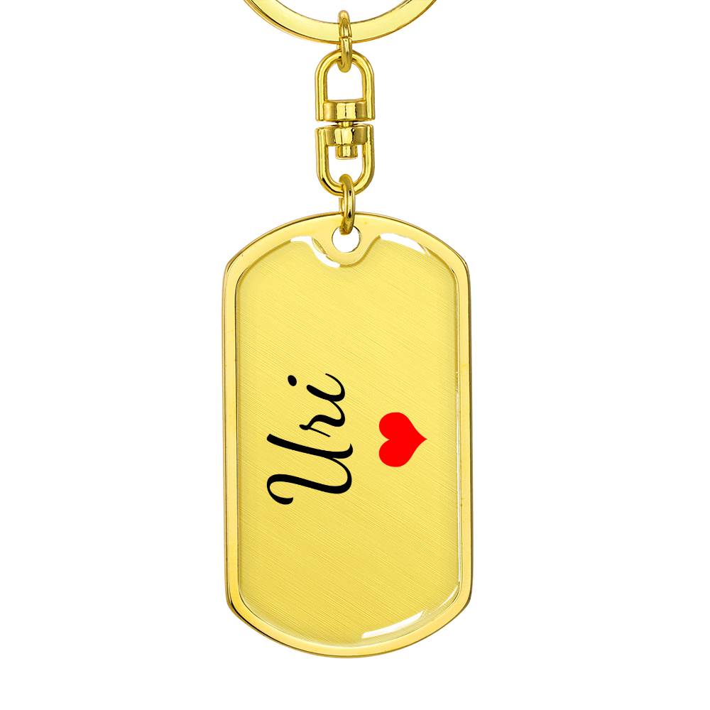 Uri Keychain – Custom Name Keychain for Women