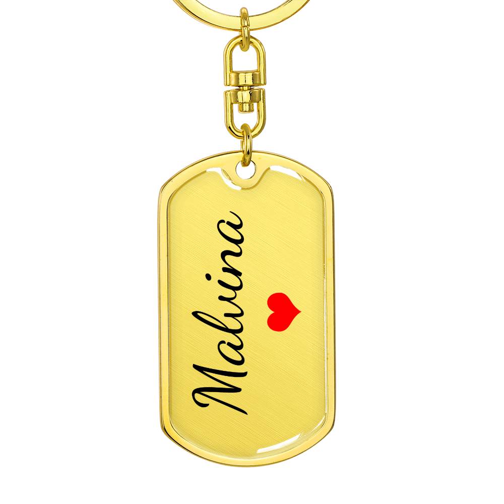 Malvina Keychain – Name Keychain for Women