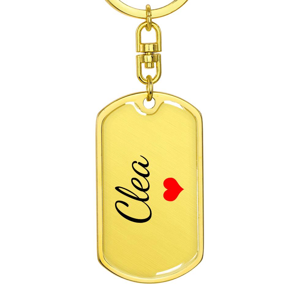 Clea Keychain – Custom Name Keychain for Women