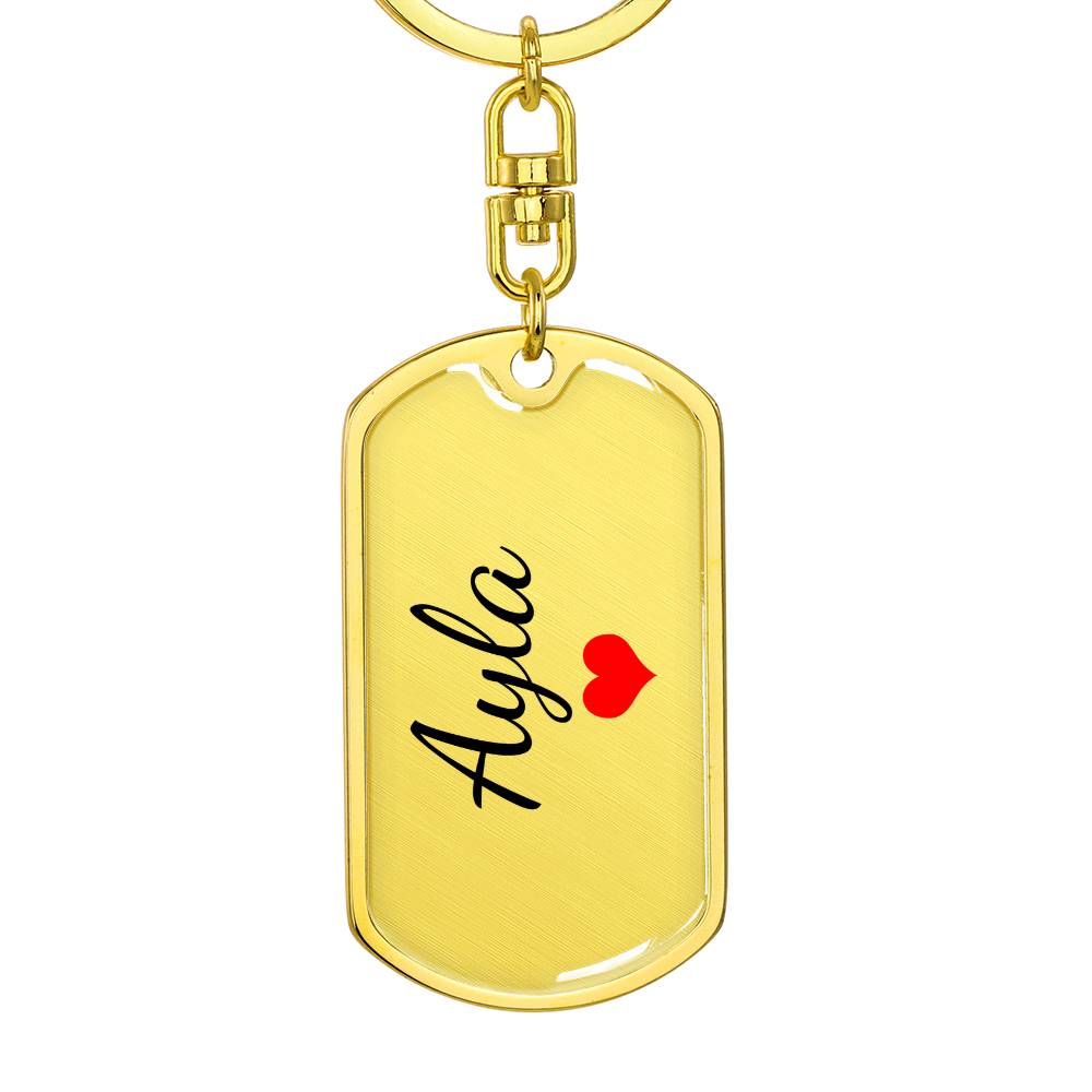 Ayla Keychain – Custom Name Keychain for Women