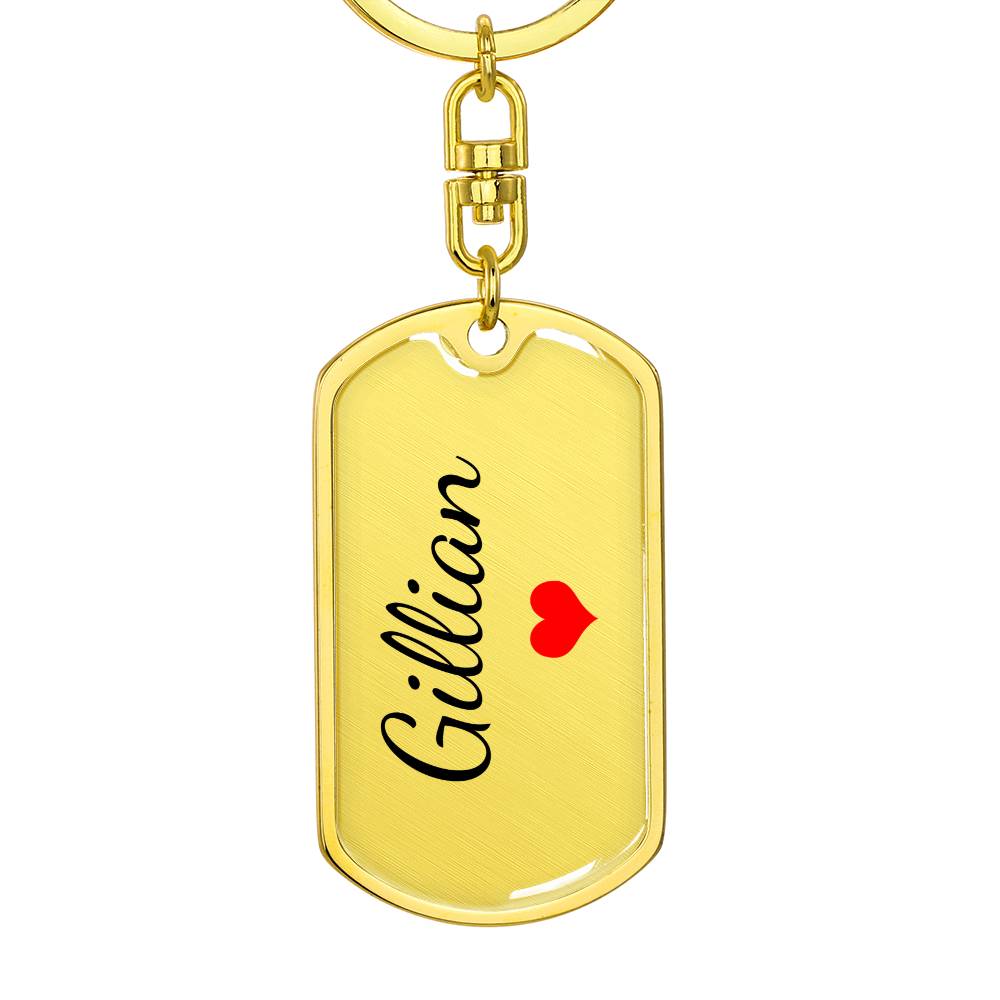 Gillian Keychain – Name Keychain for Women