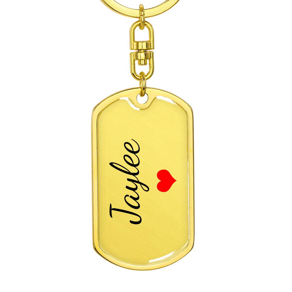 Jaylee Keychain – Custom Name Keychain for Women