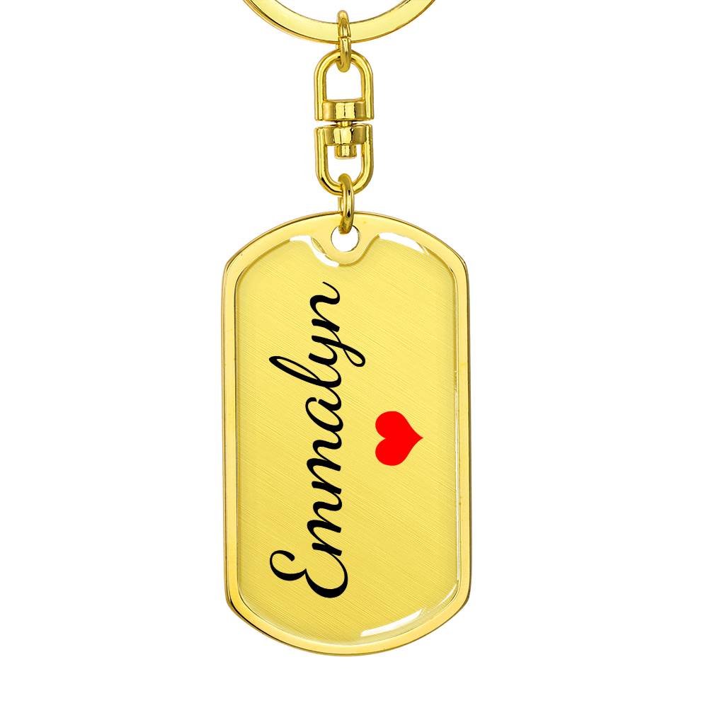 Emmalyn Keychain – Name Keychain for Women