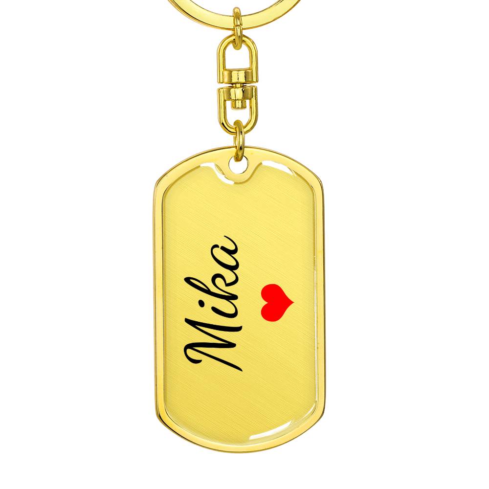 Mika Keychain – Custom Name Keychain for Women