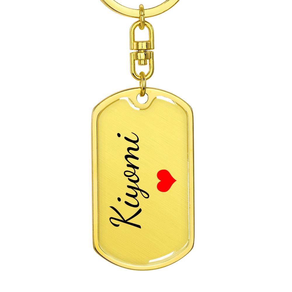 Kiyomi Keychain – Custom Name Keychain for Women